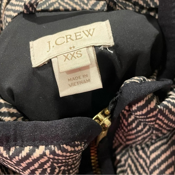 J. CREW Excursion Herringbone Vest Down Filled XXS - Picture 2 of 8